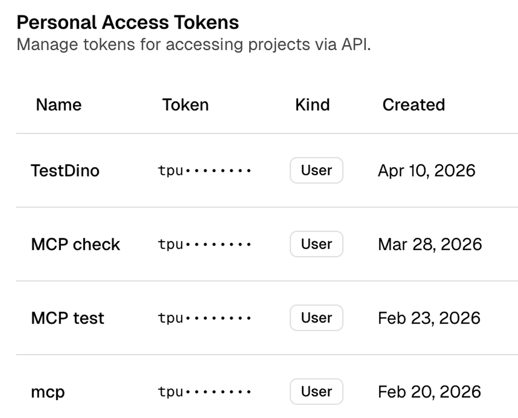 Generate a personal access token
